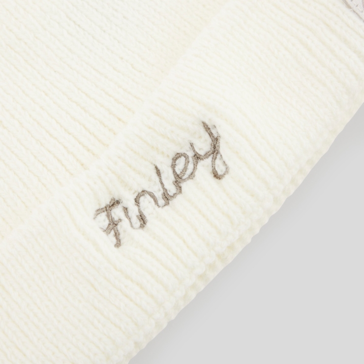 Personalised Cream Hat & Mitten Set