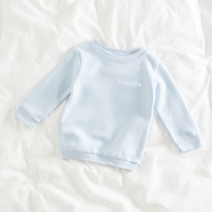 Personalised Blue Embroidery Sweatshirt