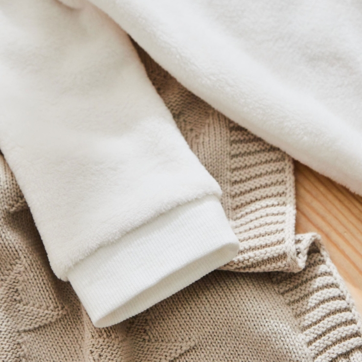 Personalised Ivory Fleece Onesie