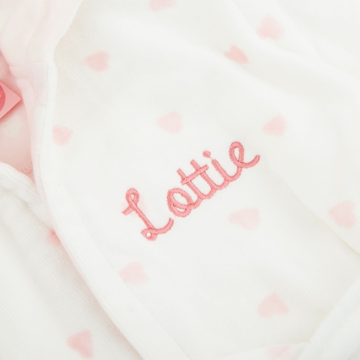 Personalised Heart Towelling Robe