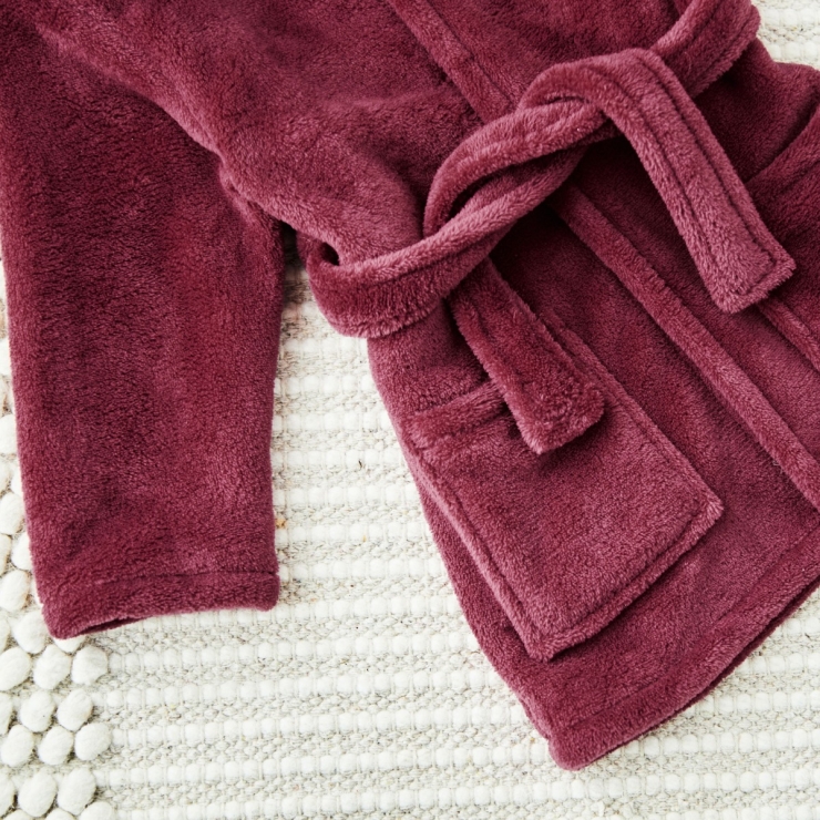Personalised Berry Fleece Robe