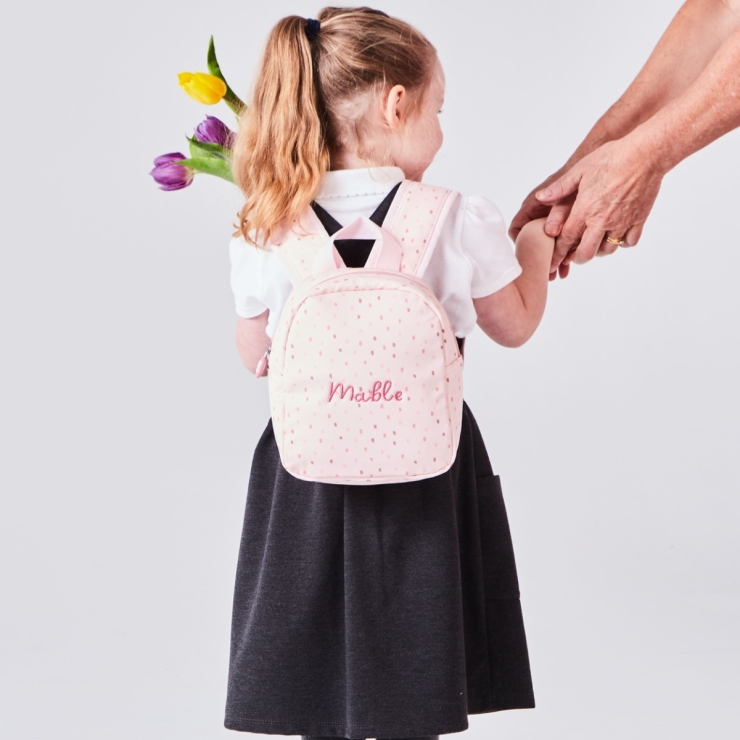 Personalized Pink Spot Tiny Backpack