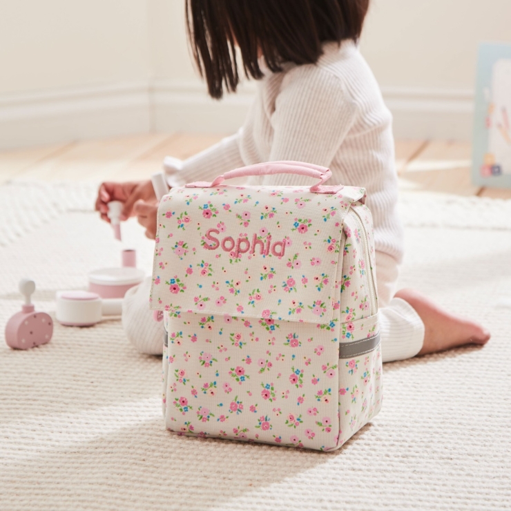 Personalized Ditsy Print Lunch Bag