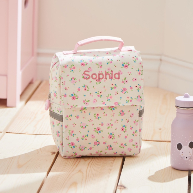 Personalized Ditsy Print Lunch Bag
