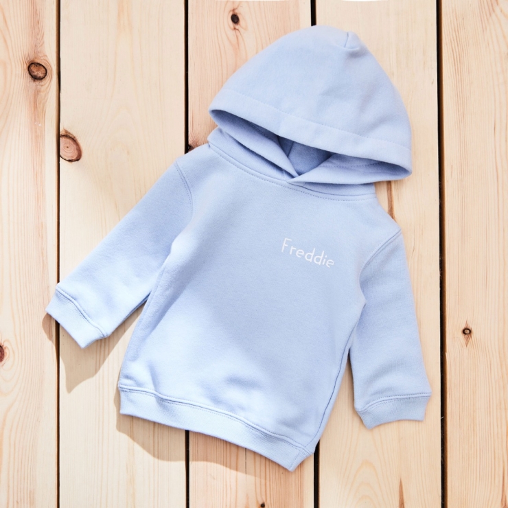 Personalised Blue Embroidery Hoodie