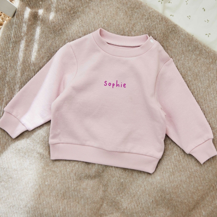 Personalised Pink Sweatshirt