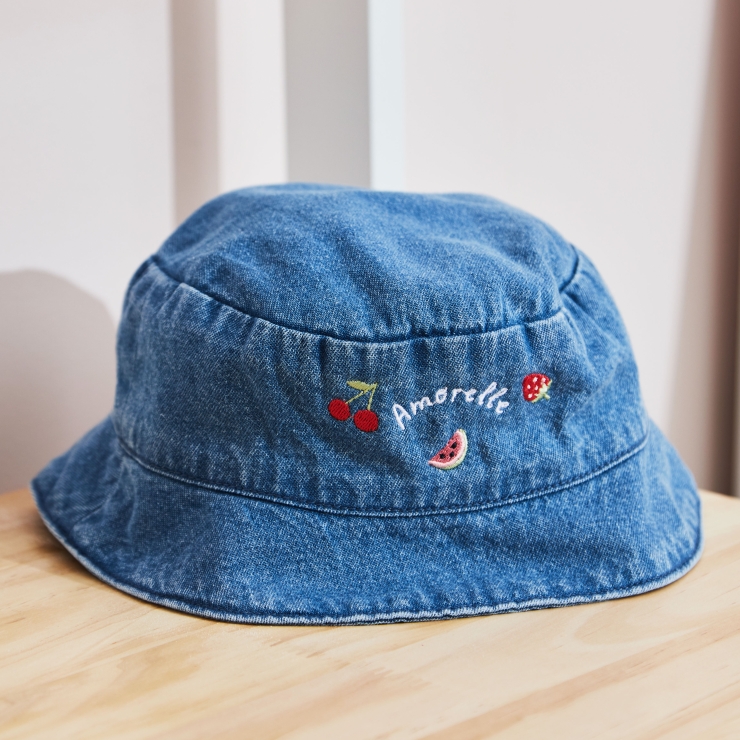 Personalized Fruit Salad Denim Bucket Hat