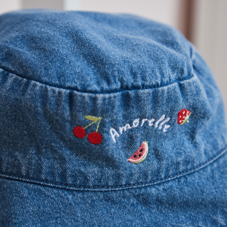 Personalized Fruit Salad Denim Bucket Hat
