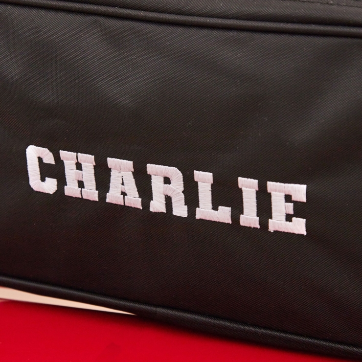 Personalised Black Boot Bag