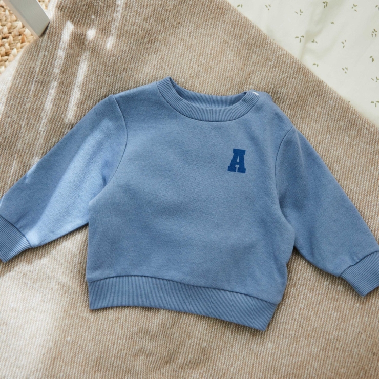 My Kids Personalized Mama’s Boy Blue Sweatshirt