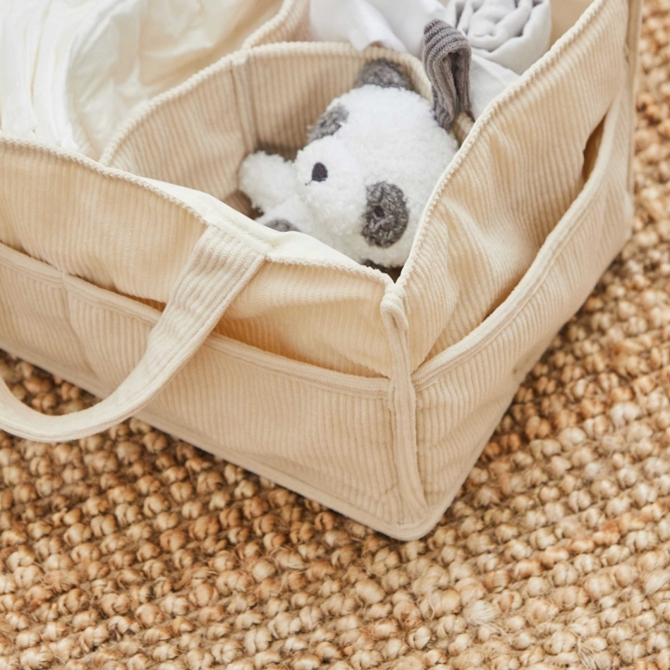 Personalised Cream Nappy Caddy