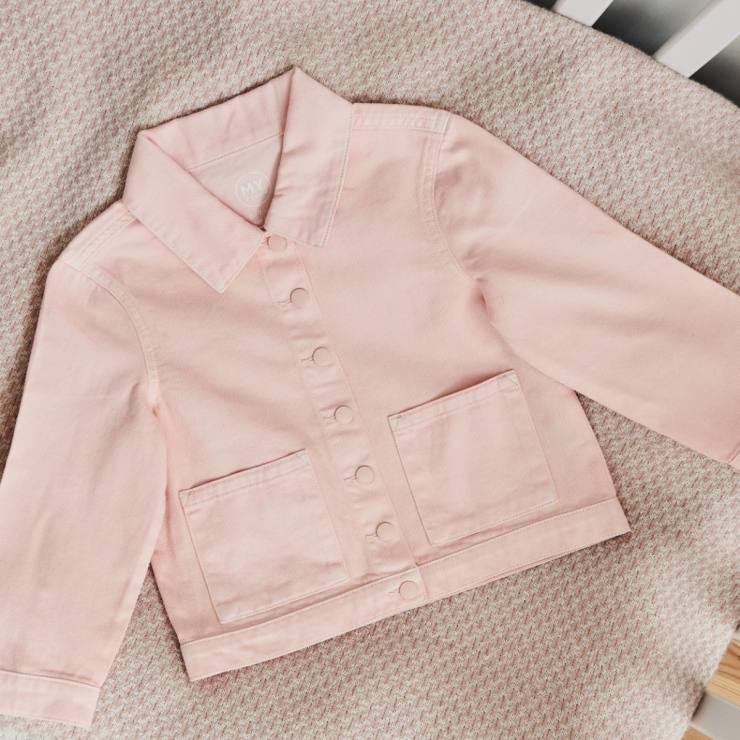 Personalized Bumblebee Pink Denim Jacket