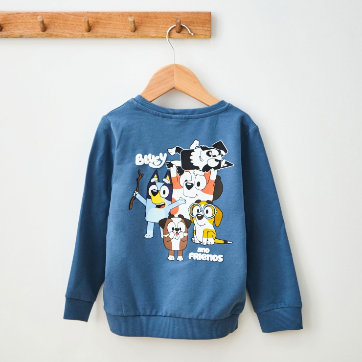 Name It Personalised Bluey Provincial Blue Sweatshirt
