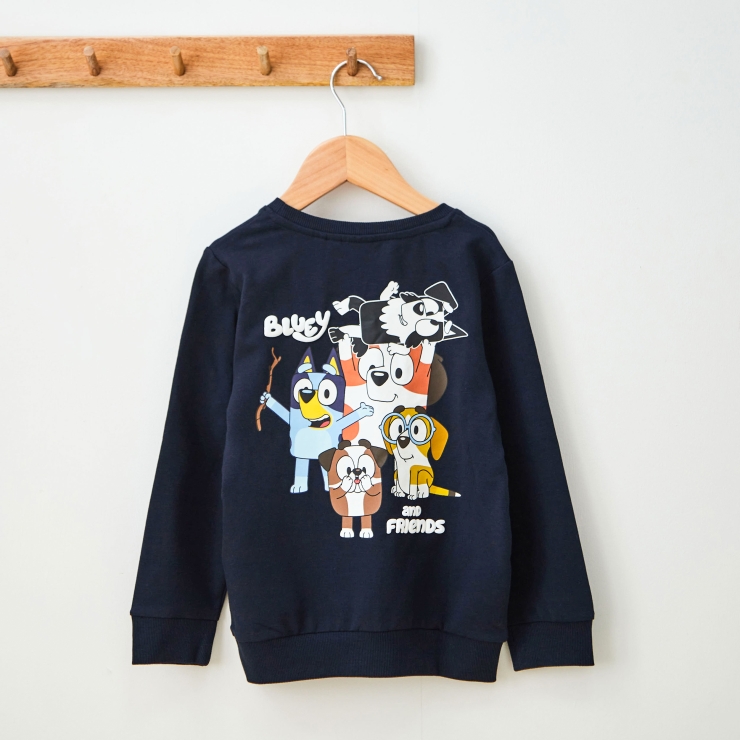 Personalised Bluey Dark Navy Sweatshirt