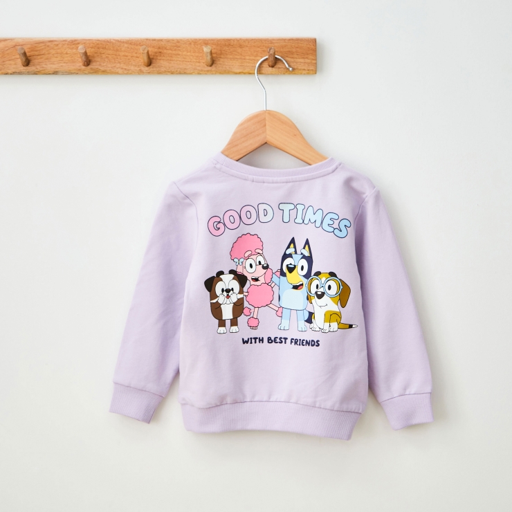 Name It Personalised Bluey Lilac Sweatshirt