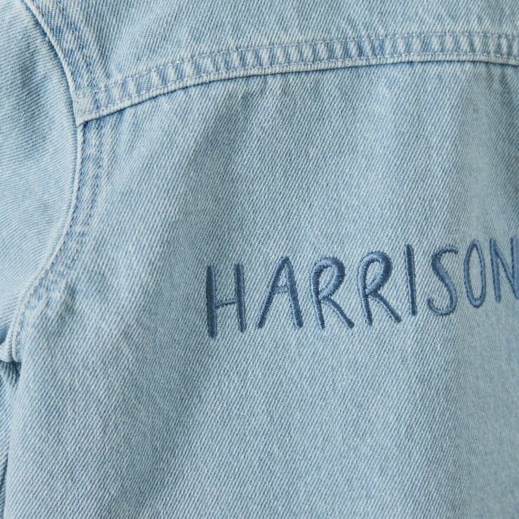 Personalised Denim Stonewash Jacket