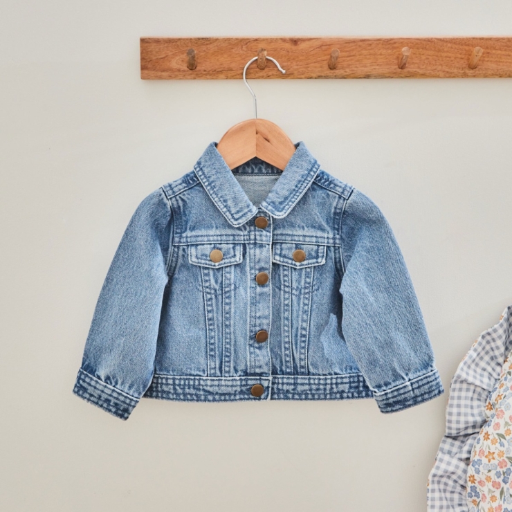 Personalized Ladybird Pink Denim Jacket