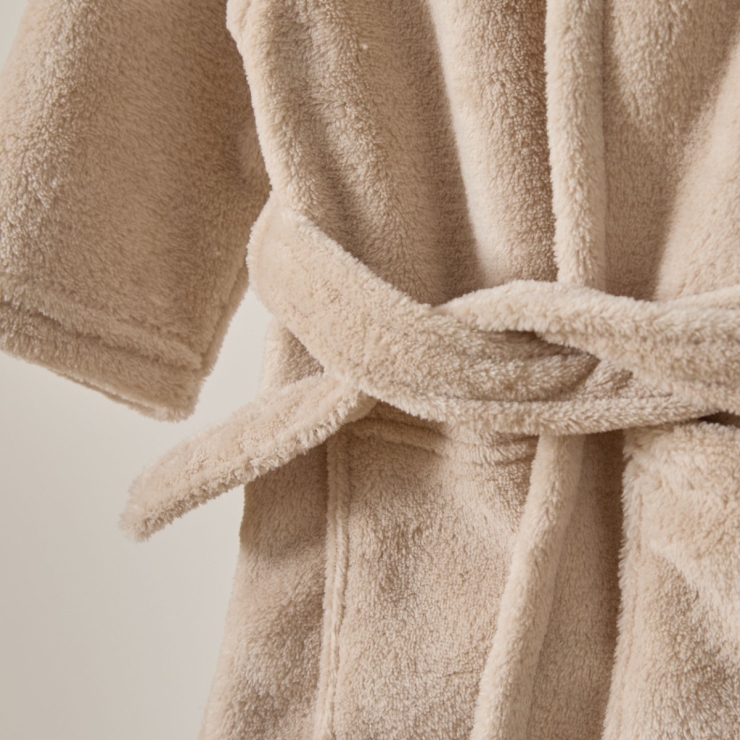 Personalised Oatmeal Fleece Robe With Ears