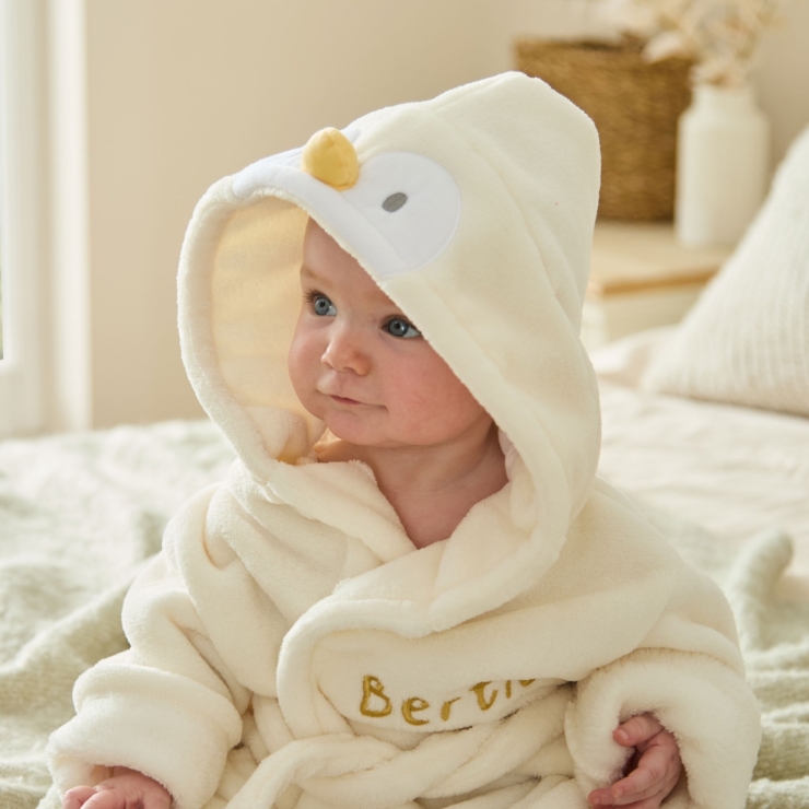 Personalised Chick Fleece Robe