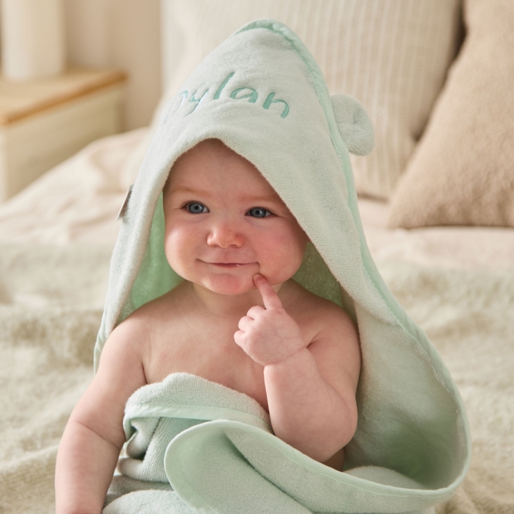 Personalised Mint Choc Chip Hooded Towel