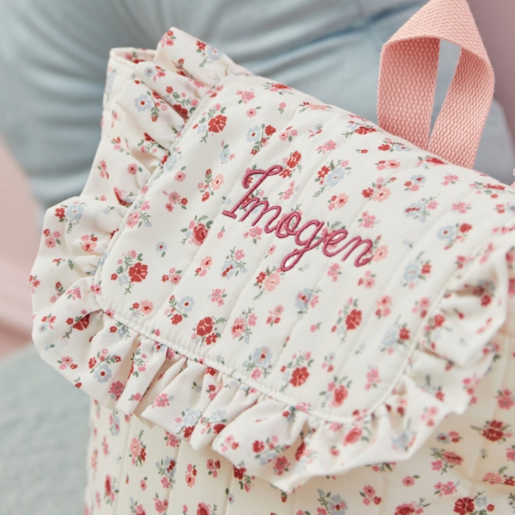 Personalized Heritage Floral Ditsy Mini Backpack
