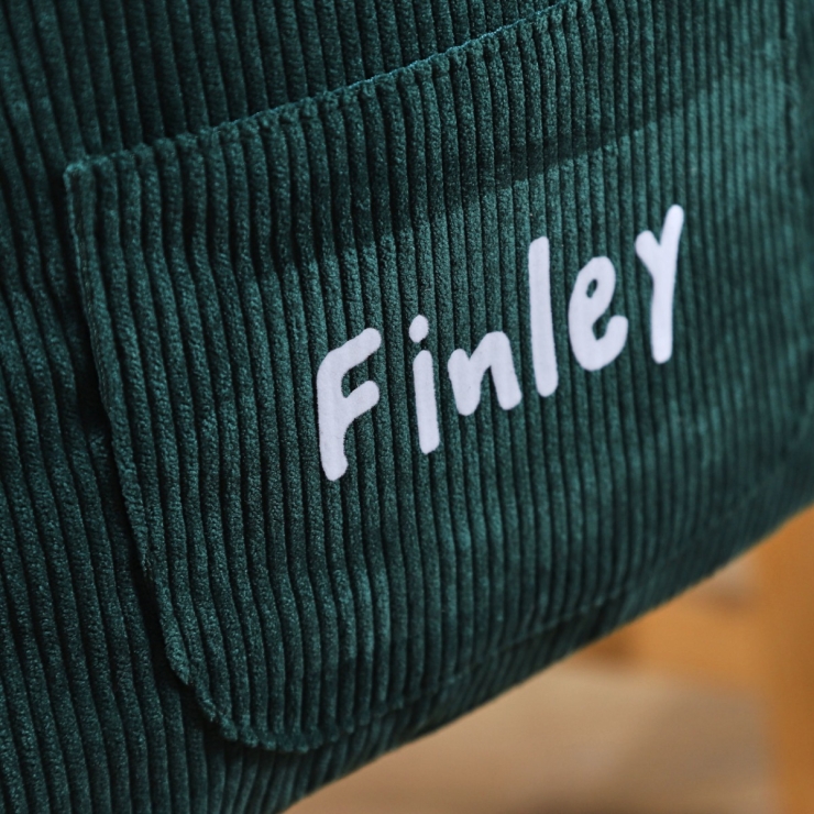 Personalised Mini Forest Green Cord Build-a-Backpack