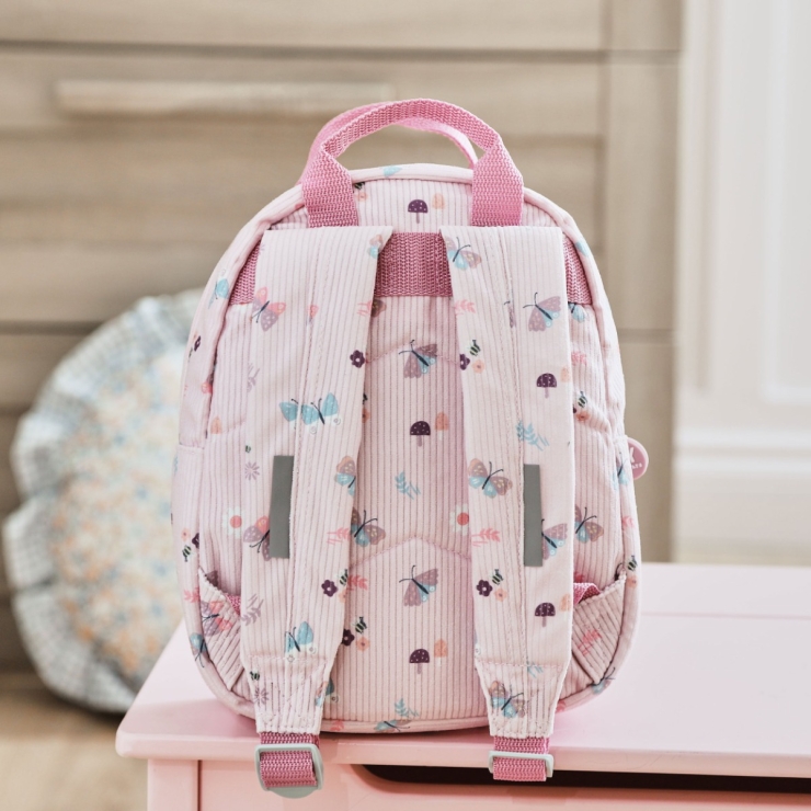 Personalized Butterfly Printed Cord Mini Backpack