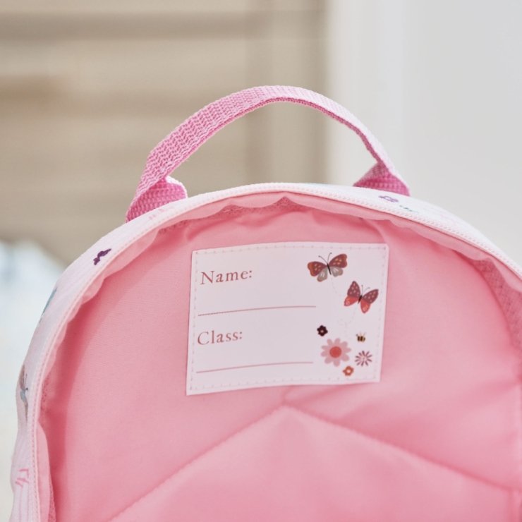 Personalized Butterfly Printed Cord Mini Backpack