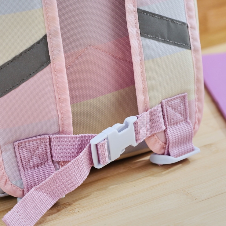 Personalized Rainbow Stripe Medium Backpack
