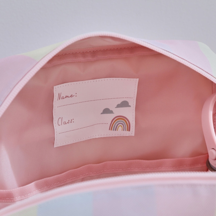 Personalized Rainbow Stripe Medium Backpack