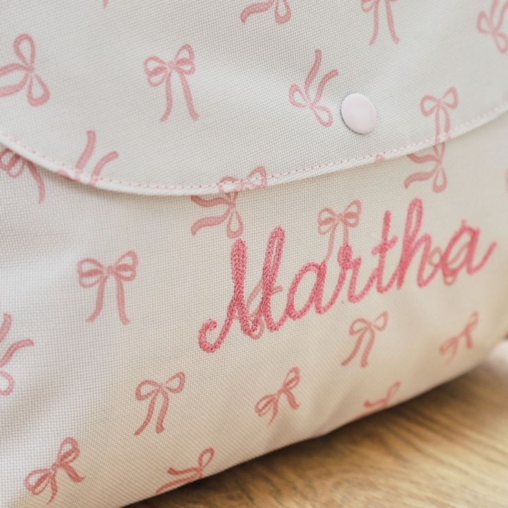 Personalised Bow All-Over Print Medium Backpack 
