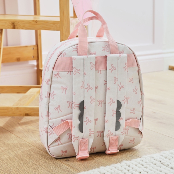 Personalised Bow All-Over Print Medium Backpack 