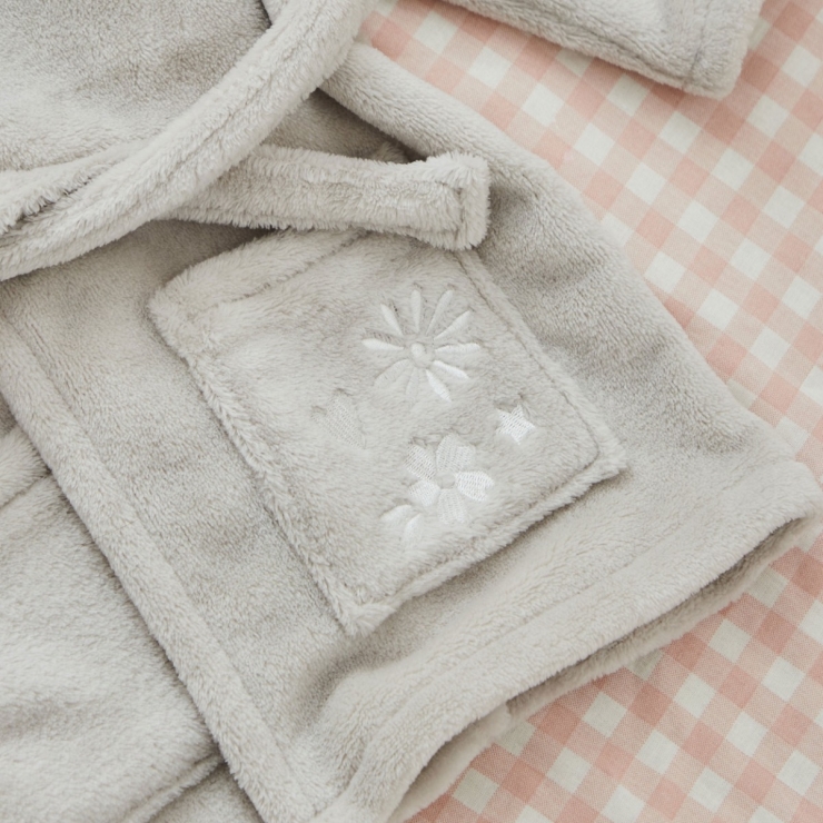 Personalised Hedgehog Fleece Robe 