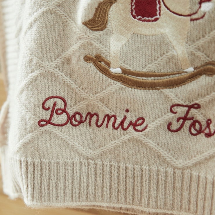 Personalised Heritage Horse Oatmeal Cashmere Blanket