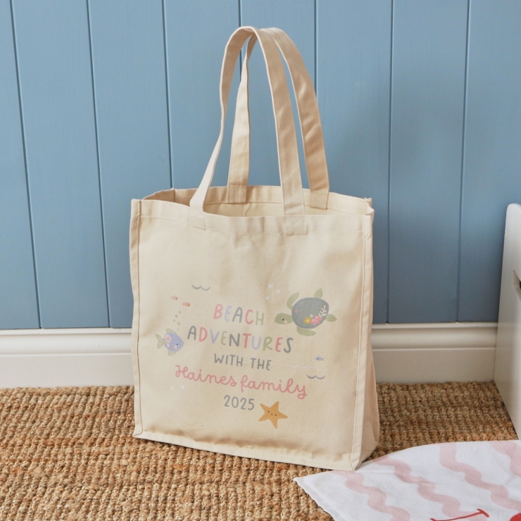 Personalised Sea Creature Adventure Tote Bag