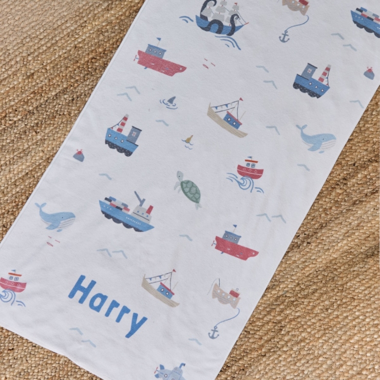 Personalised High Tide Beach Towel