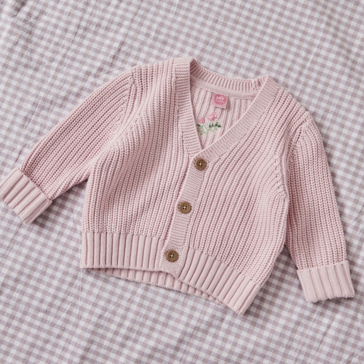 Personalised Floral Pink Cardigan