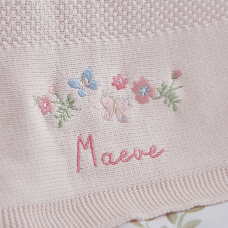 Personalised Butterfly Pink Shawl