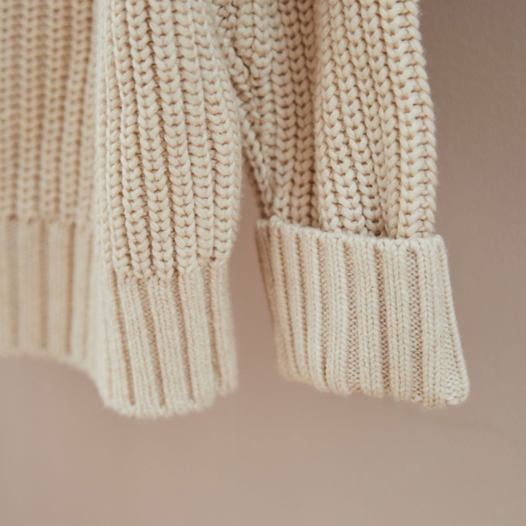 Personalized Born In 2026 Oatmeal Knitted Cardigan