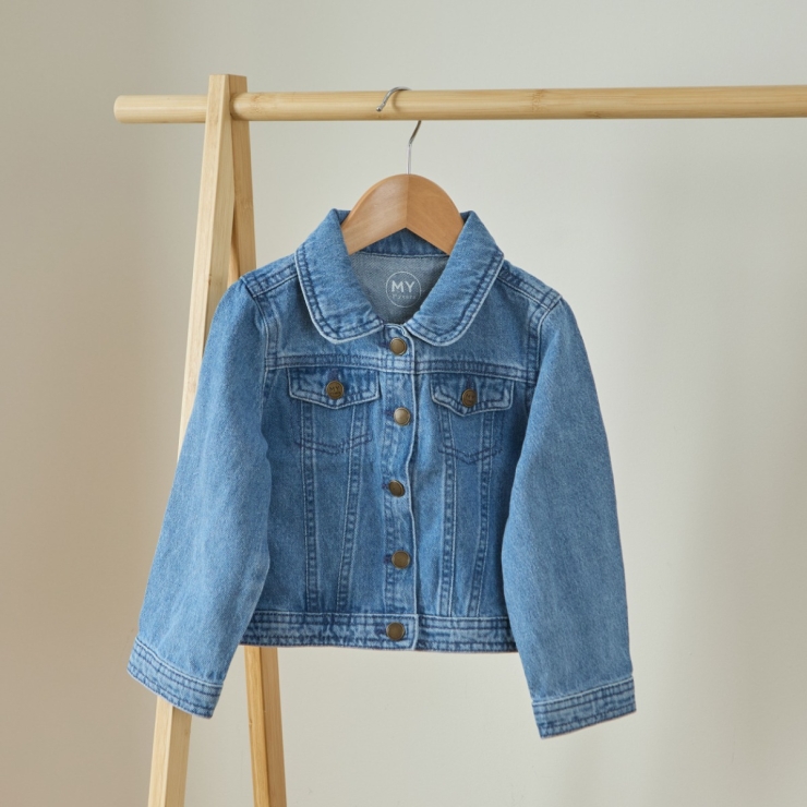 Personalised Dalmatian Badge Denim Jacket