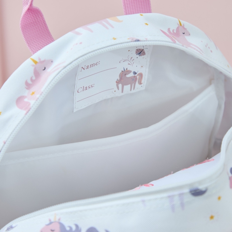 Personalised Unicorn Grab Medium Backpack