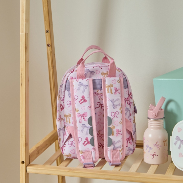 Personalised Bow Grab Mini Backpack