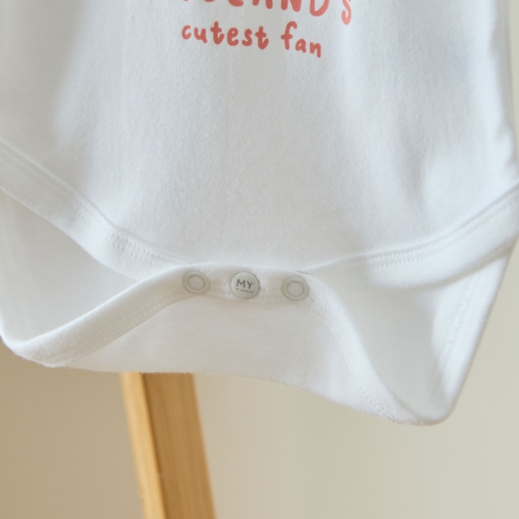 Personalised England Fan White Bodysuit