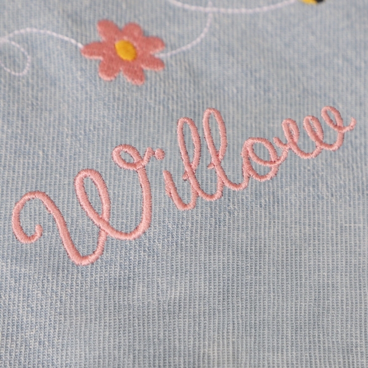 Personalised Bumblebee Stonewash Denim Jacket