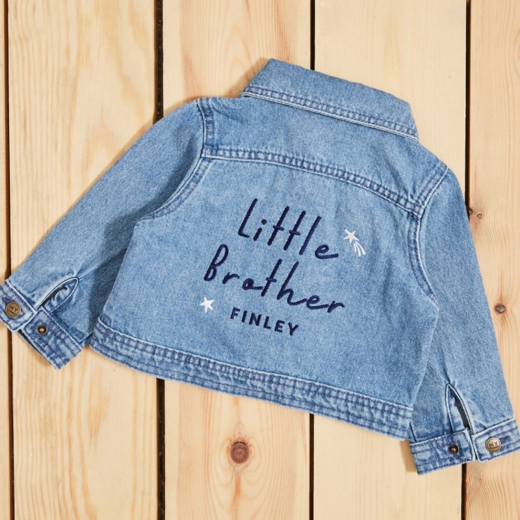 Personalised Little Brother Denim Jacket