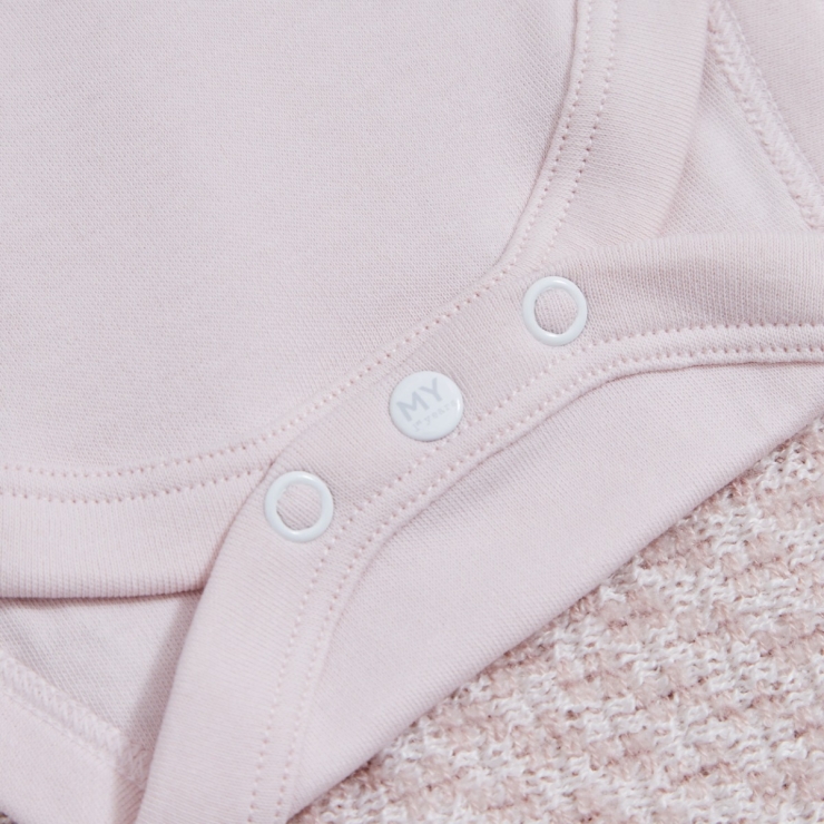 Personalised Littlest Sister Pink Bodysuit