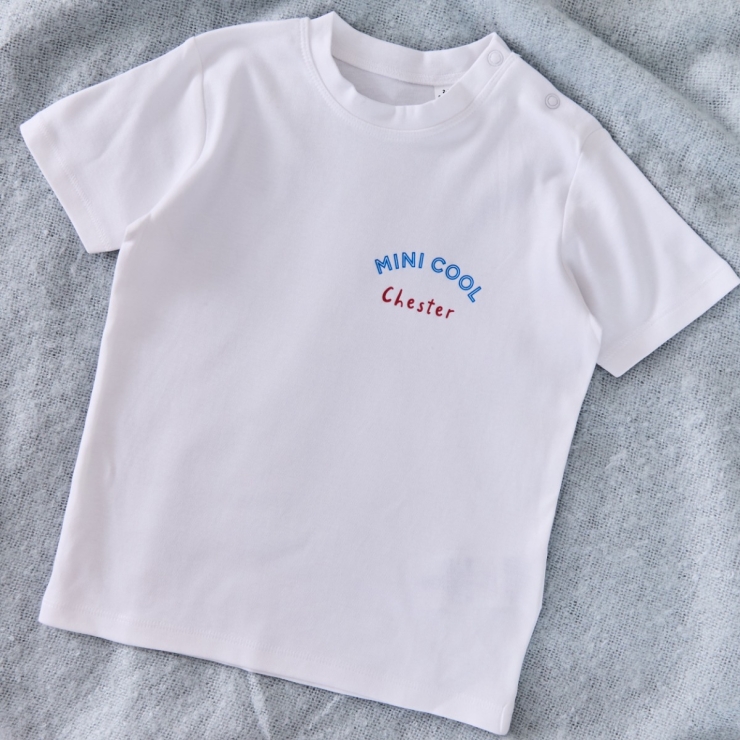 Personalised Mini Cool Club White T-shirt