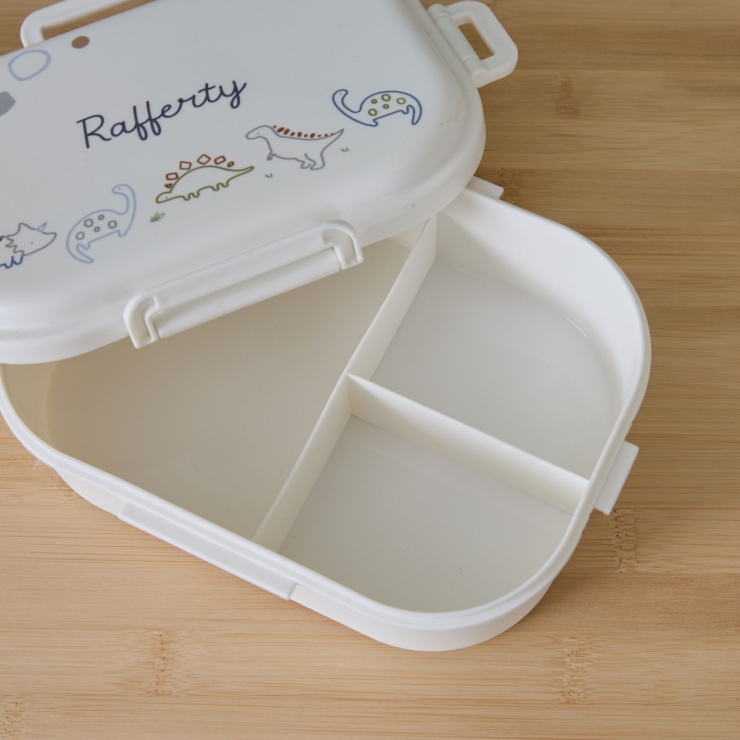 Personalised Green Dino Lunchbox