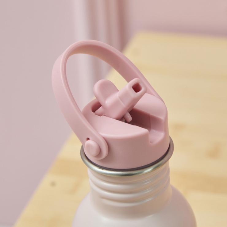 Personalised Ponies Print Pink Bottle
