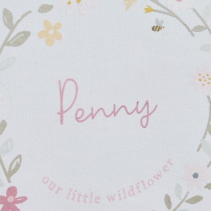 Personalised Floral Wreath Wall Hanging